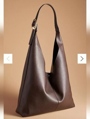 Anthropologie Brown The Love Knot Slouchy Bag: Buckle Edition